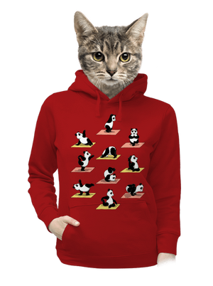 Pandia jóga dámska mikina klokanka Red Mal