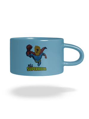 Môj superhrdina hrnček makronka Blue Macaron