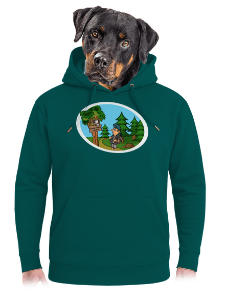 Stretnutie s medveďom unisex mikina premium Emerald Green