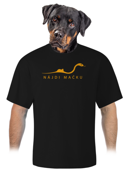 Nájdi mačku unisex tričko oversized Black