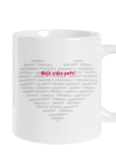 Moje srdce patrí klasický hrnček White