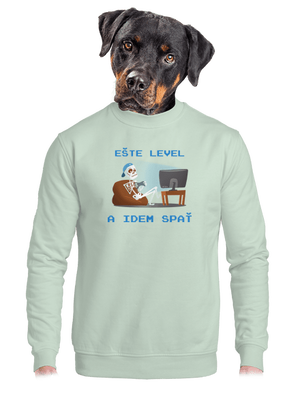 Ešte level unisex mikina bez kapucne Blush Mint