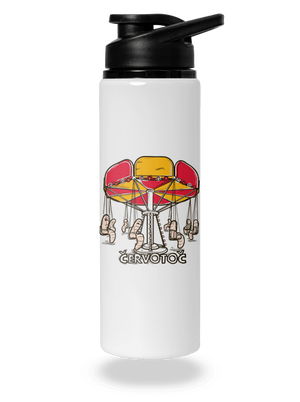 Červotoč flaša na vodu White