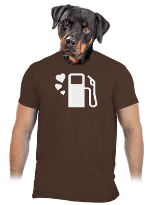 Plnú prosím pánske tričko Brown