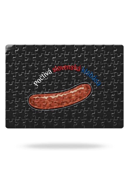 Poctivá buchta a klobása puzzle White