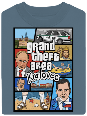 Královec unisex mikina bez kapucne Nordic Blue