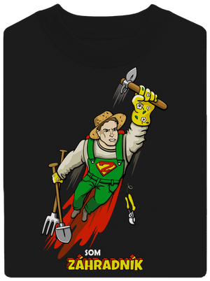 Záhradník unisex mikina bez kapucne Black