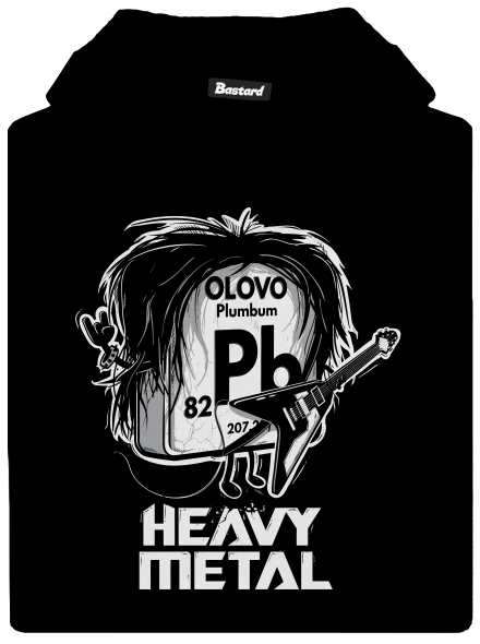 Heavy Metal detská mikina klokanka Black