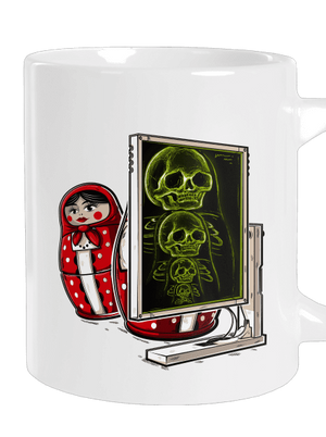 Rentgen Matriošky veľký hrnček White
