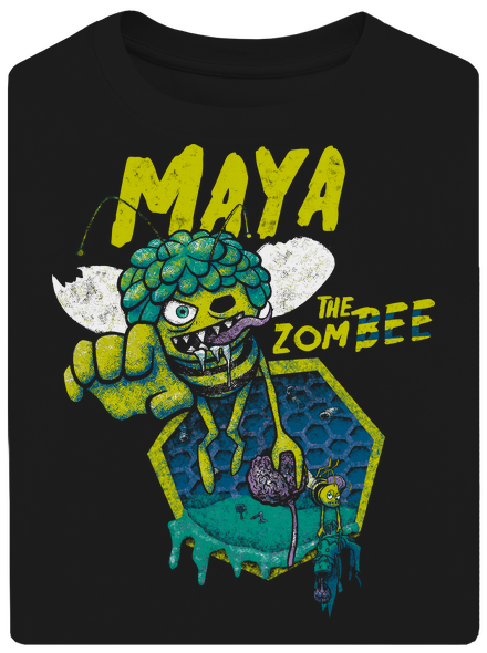 Zombee Maja unisex tričko oversized Black