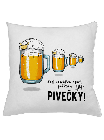 Pivečka vankúš White
