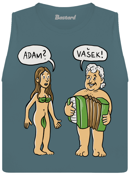 Eva a Vašek dámske tielko voľné Heather Deep Teal