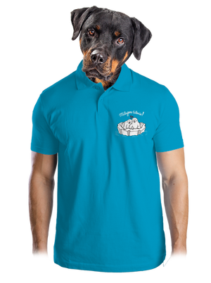 Milujem túlenie pánska polokošeľa Blue Atol