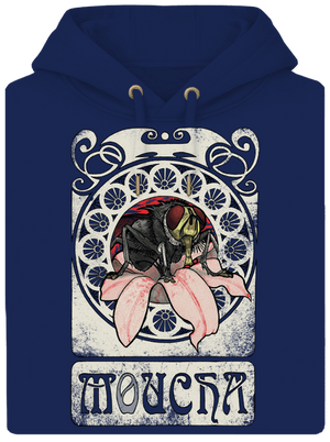 Mucha unisex mikina premium Navy