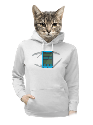 dámska mikina klokanka