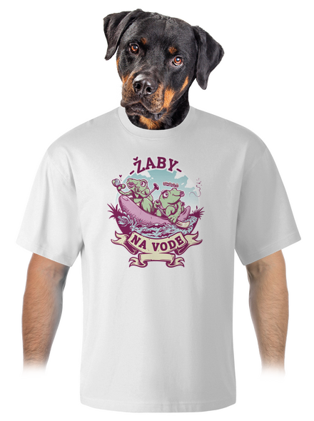 Žaby na vode unisex tričko oversized White