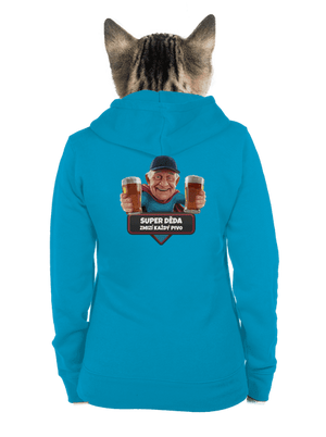 Super dedo dámska mikina na zips Blue Atol