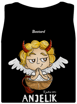 Anjelik dámske tielko klasické Black