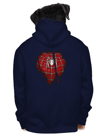 Spider Inside pánska mikina na zips Navy