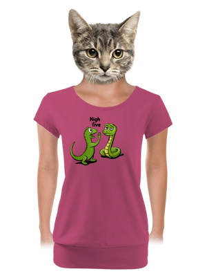 High Five dámske tričko s lemom Magenta