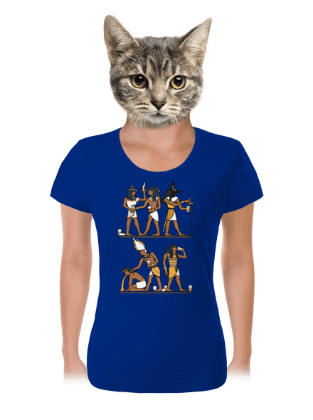 Egyptská párty dámske tričko Royal Blue Mal