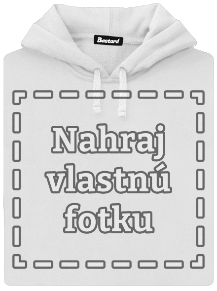 Vlastná potlač dámska mikina klokanka White