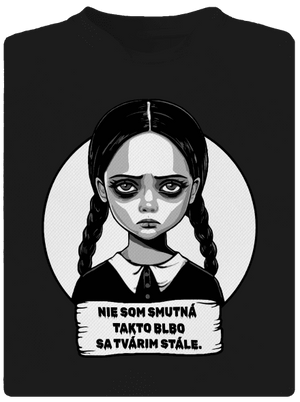 Nie som smutná pánske športové tričko Black