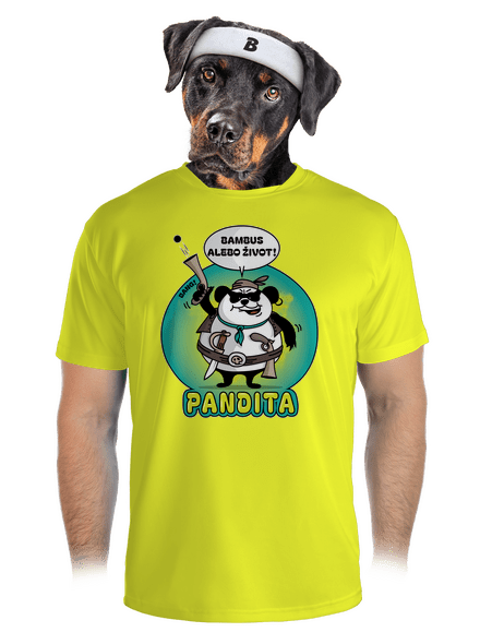 Pandita pánske športové tričko Neon Yellow