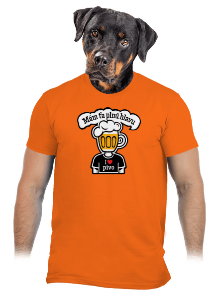 Mám ťa plnú hlavu pánske tričko Orange