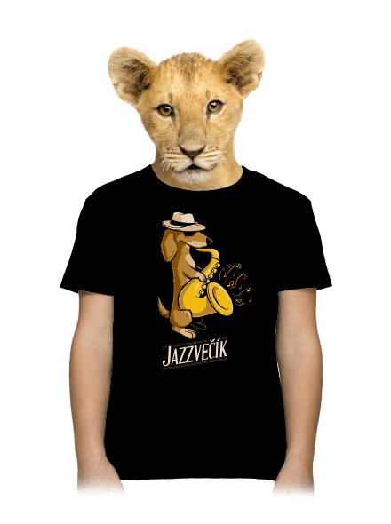 Jazzvečík detské tričko Black