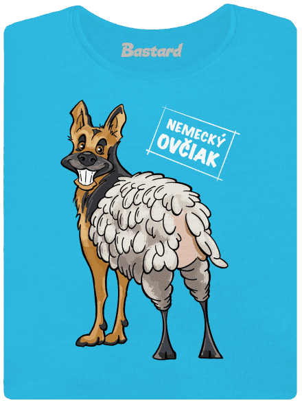 Nemecký ovčiak dámske tričko Blue Atol