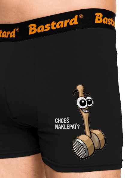 Chceš naklepať? boxerky Black