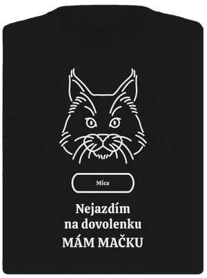 Nemôžem, mám mačku dámske športové tričko Black
