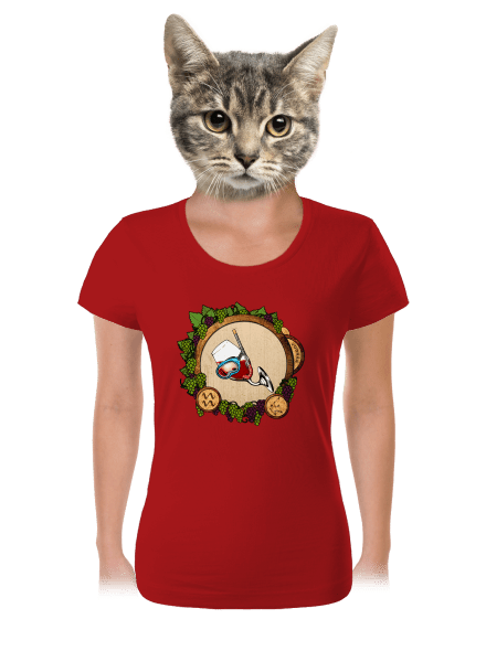 Vínny horoskop: Vodnár dámske tričko Red Mal