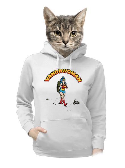 Vandrwoman dámska mikina klokanka White