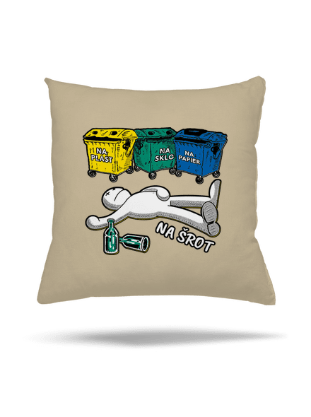 Tříděný odpad vankúš Beige