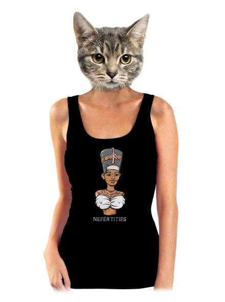 Nefertities dámske tielko klasické Black