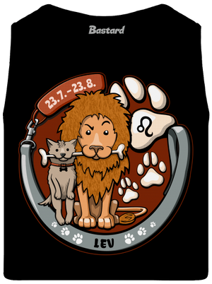 Psí horoskop: Lev pánske tielko Black