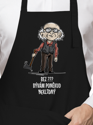 Neklidný - vlastný text zástera Black