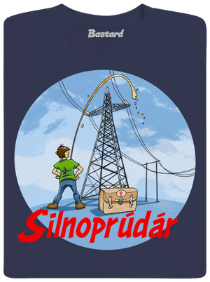 Silnoprúdár pánske tričko Navy Blue
