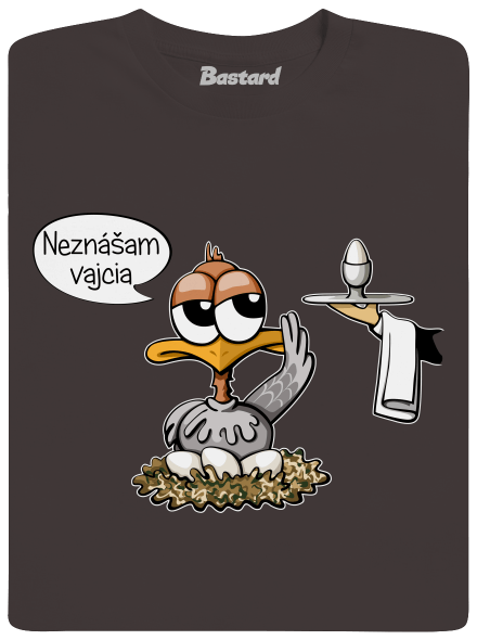 Neznášam vajcia pánske dlhý rukáv Bear Brown