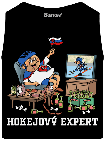 Hokejový expert pánske tielko Black