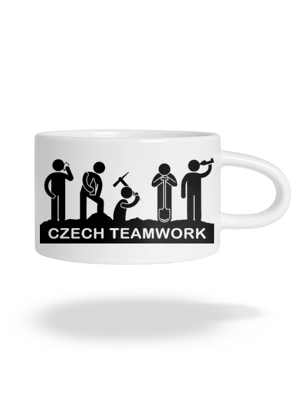 Czech Teamwork hrnček makronka White