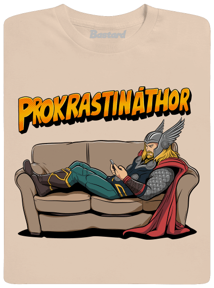 Prokrastináthor pánske tričko Sand