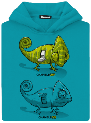 Zapnuté vypnuté detská mikina klokanka Hawaiian Blue