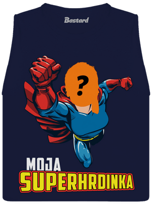 Moja superhrdinka dámske tielko voľné Navy