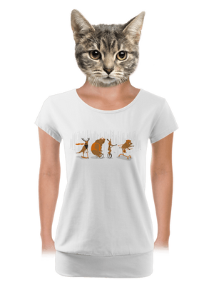 dámske tričko s lemom