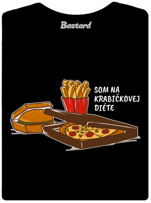 Krabičková diéta dámske tričko Black