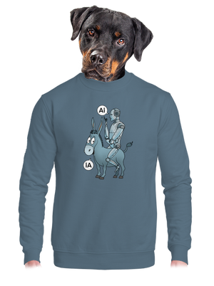 unisex mikina bez kapucne