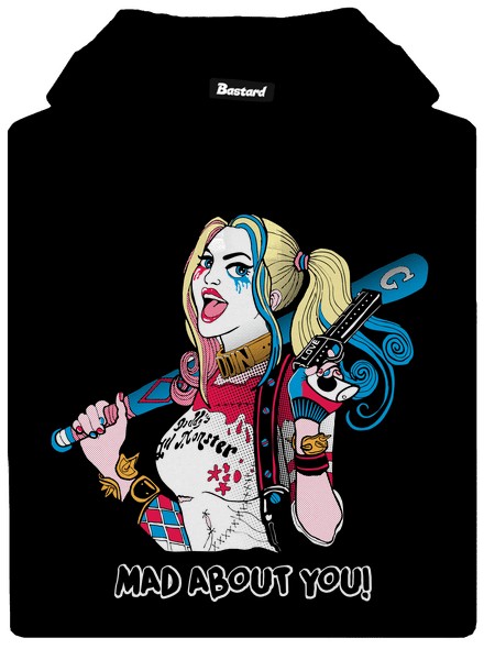 Joker a Harley dámska mikina klokanka Black